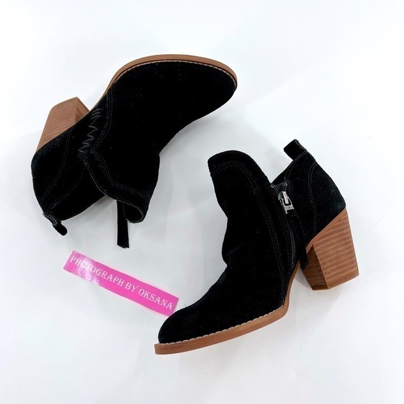 Sam Edelman Shoes Sam Edelman Mathia Black Suede Bootie size 6 - Picture 13 of 13